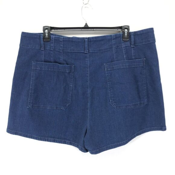 Maeve x Anthro The Colette High Rise Stretch Denim Shorts Women's Plus 24W NWT - Picture 3 of 11